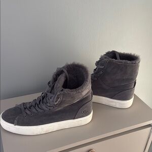 UGG Women's Grey High-Top Sneakers